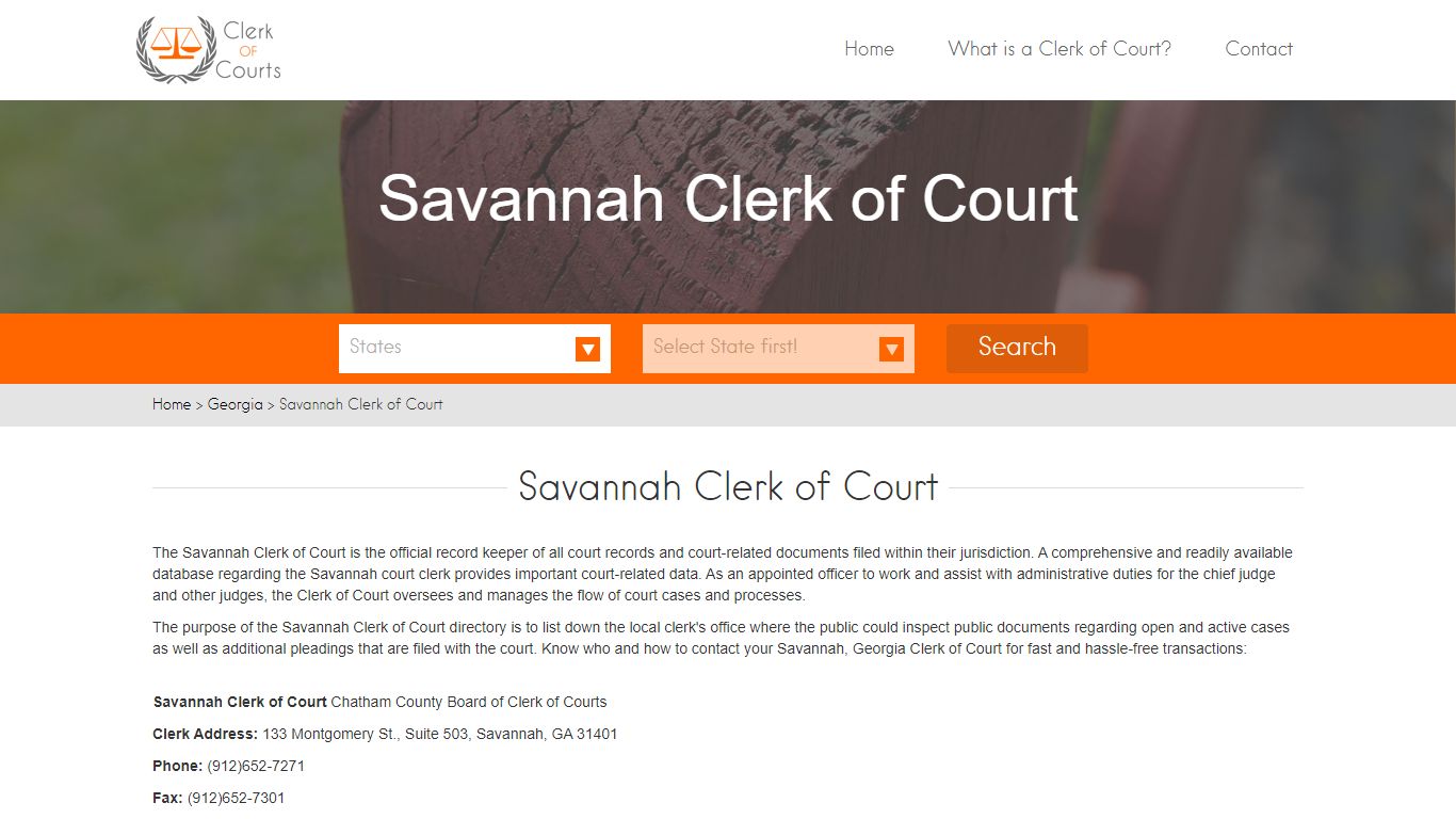 Find Your Chatham County Clerk of Courts in GA - clerk-of-courts.com